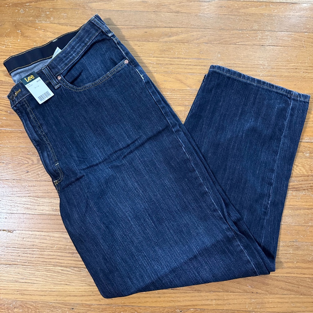 Lee Blue Straight Denim Jeans Essential Style